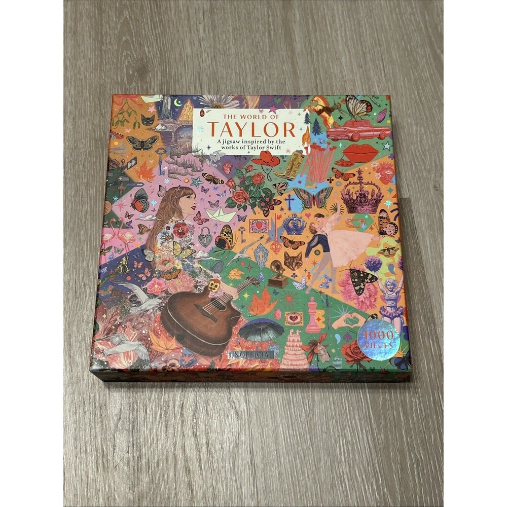 The World of Taylor: 1000 Piece Taylor Swift Inspired Jigsaw Puzzle Lightly Used
